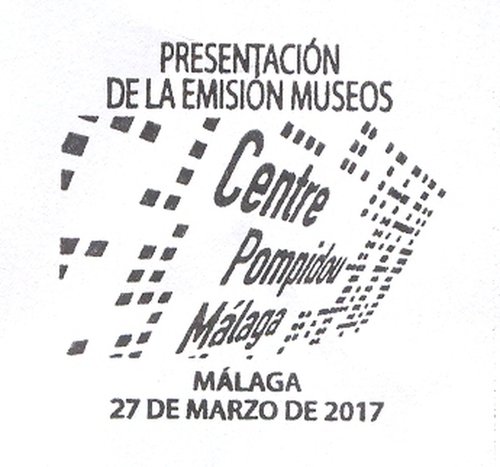 2017-03-27. Museos. Centre Pompidou de Málaga. Presentación. 2017-04-20. Matasellos. Real. Baja.jpg