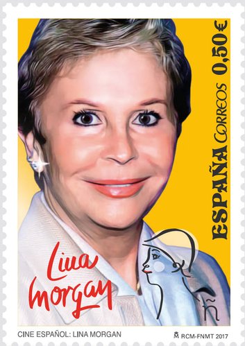 2017-05-25. Cine Español. Lina Morgan,Vicente Aranda. Lina Morgan. Boceto. Baja.jpg