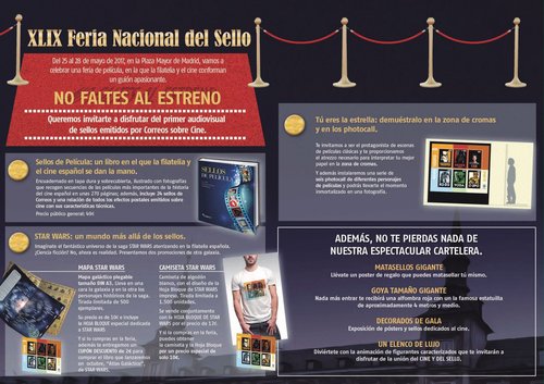 Madrid. 2017-05-25 al 28. 49 Feria Nacional del Sello. Folleto Correos. Interior. Baja.jpg