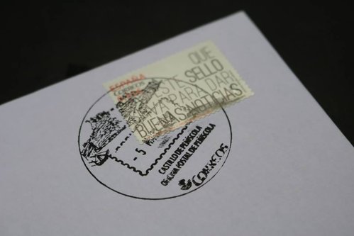 Matasellos turístico. Oficina postal de Peñiscola. Castillo de Peñíscola. Imagen de Correos 3.jpg
