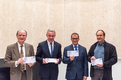 Matasellos turístico. Oficina postal de Puigcerdà. Museu Cerdà. 2017-05-06. Presentación. Imagen de Correos 27.jpg