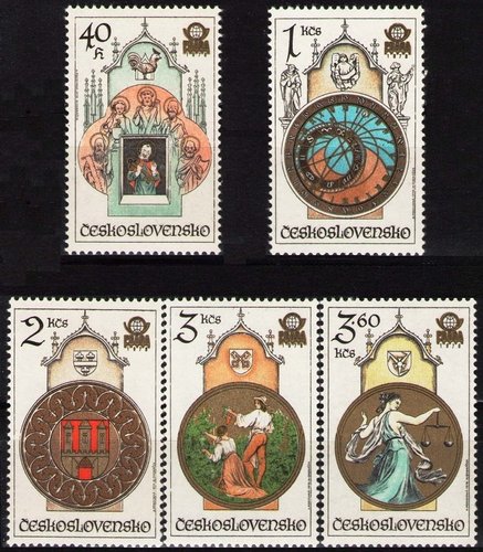 1978_Checoslovaquia_Reloj astronómico_Armas y Zodico_Praga'78____.jpg