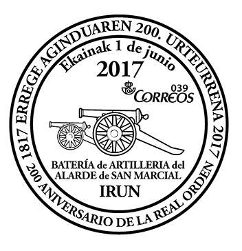 IRUN Sellos Matasellos 1-6-2017 Alarde.jpg