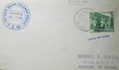 Correo por burro lineal 9 jul 73.jpg