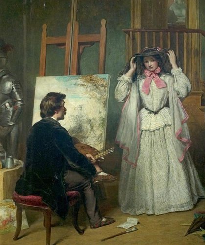 William Powell Frith, The Artist's Model, 1856.jpg