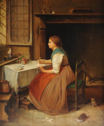 GEROLAMO INDUNO (Italian 1827-1890)_La Lettera.jpg