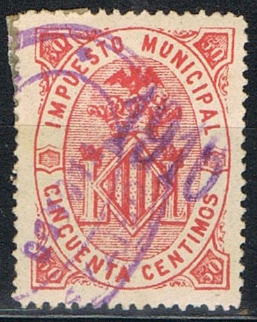 VALENCIA habilitado para 1916 50 cts