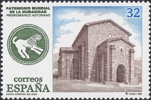 1997_España_Patrimonio Cultural_Santa Cristina de Lena_gr. Oro.jpg
