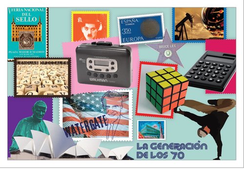 2017-07-10. La Generación de los 70. Tarjeta prefranqueada. Boceto. Reverso. Baja.jpg