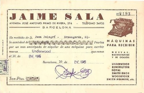 factura Jaime Sala