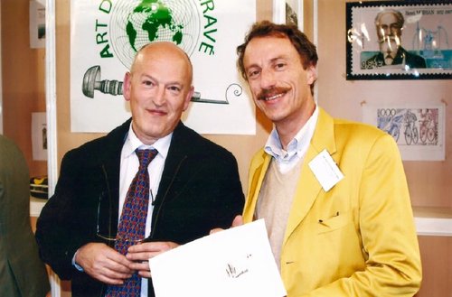 Cyril de La Patellière, a la derecha, con Pierre Albuisson. París, año 2006
