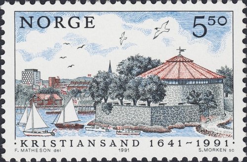 1991_Noruega_350 aniv. ciudad de Kristiansand.jpg