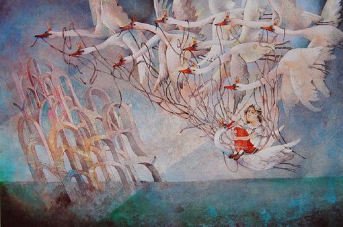 Ilustración de Kállay para los Cuentos de Hans Christian Andersen