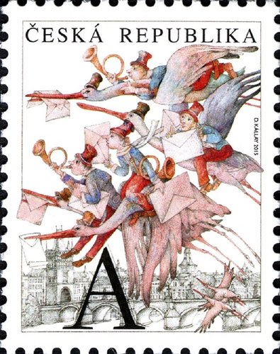 Emisión de la República Checa de 2015, obra de Dušan Kállay