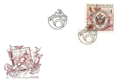 Sobre de Primer Día. Ilustración grabada por Miloš Ondráček. República Checa, 2010