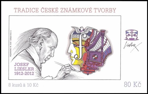 Portada del carnet de sellos de Josef Liesler, 2012