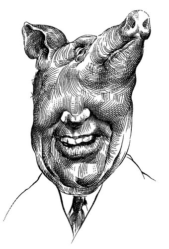 Diseño de grabado para el sobre de Primer Día de Orwell, 2013