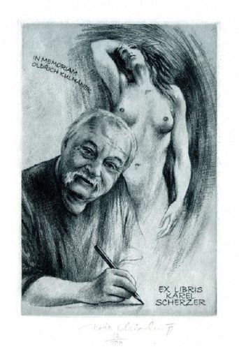 Homenaje póstumo al maestro. Exlibris de Petr Minka