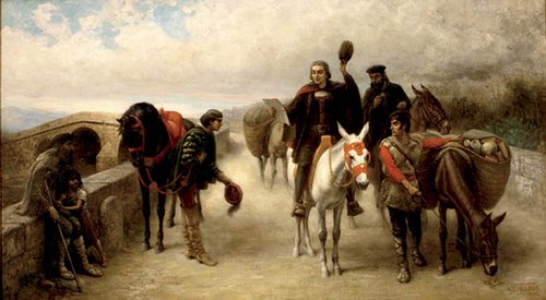 &quot;Retirada de Colón&quot;, una pintura de Augustus Goodyear Heaton