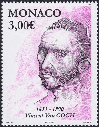 Sello de Vincent Van Gogh. Mónaco, 2003