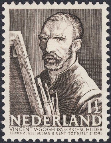 Sello de Vincent Van Gogh. Países Bajos, 1940