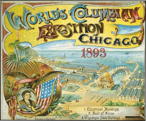 Poster de la Exposición Internacional de Chicago, 1893