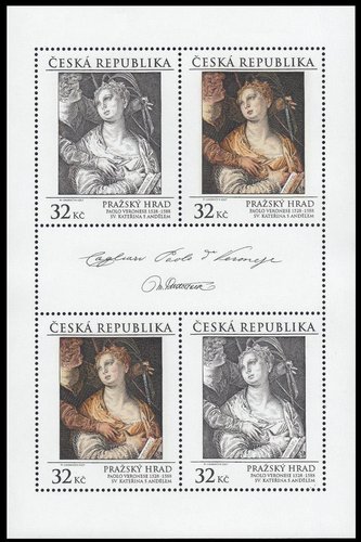 Hojita de &quot;Santa Catalina con Ángel&quot;, de Veronese y Ondráček