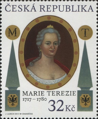 María Teresa I de Austria. Diseño de Jindřich Ulrich