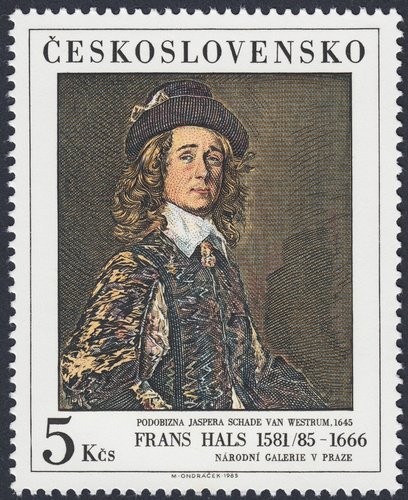 Sello dedicado a Frans Hals, 1985