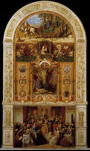 &quot;Die Symphonie&quot;, 1852, óleo sobre tela, de Moritz von Schwind (1804-1871)