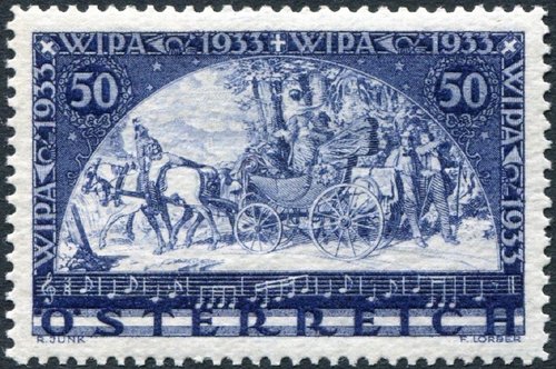 Sello emitido por Austria en 1933