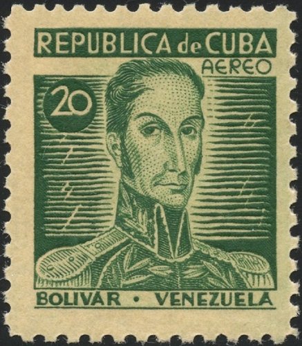 Simón Bolívar. Cuba, 1937. Calcografía