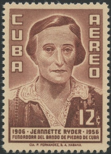 Retrato de Jeannette Ryder. Cuba, 1957