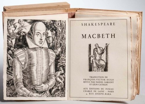 Edición de Macbeth de 1931, ilustrada por Albert Decaris (Fuseau, París, 1931)