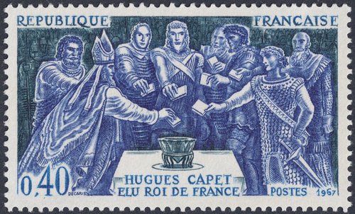 Hugo Capeto (940-996) elegido rey de los francos