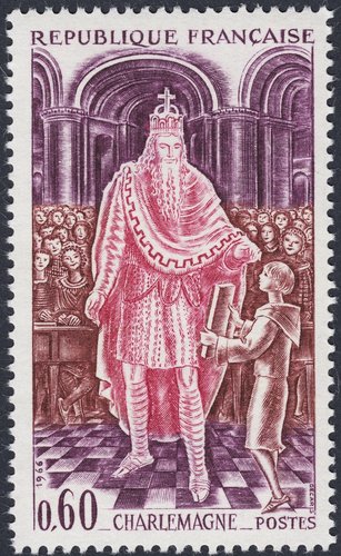 Carlomagno (742-814), rey de los francos y emperador de Occidente