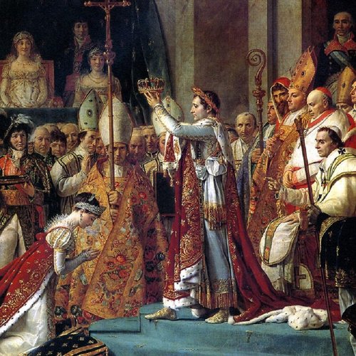 Detalle de &quot;La coronación de Napoleón&quot;, de Jacques-Louis David