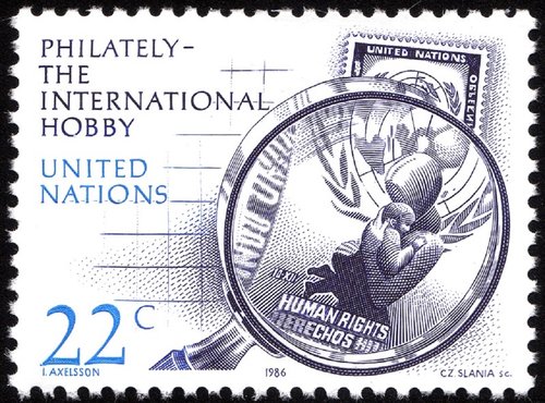 Sello emitido por Naciones Unidas, 1986, Nueva York