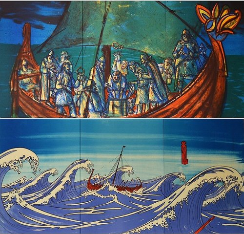 Ilustraciones de Jordi Arkö para una edición de lujo de &quot;Röde Orm&quot;, editada en 1991