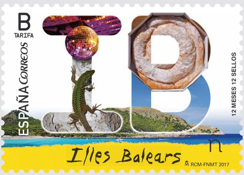 2017-09-01. 12 meses, 12 sellos. Illes Balears. Boceto. Baja.jpg