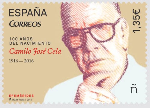 2017-09-15. Efemérides. 100 años nacimiento Camilo J. Cela. Boceto. Offset. Baja.jpg