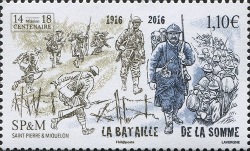 Batalla del Somme. Saint-Pierre y Miquelon, 2016