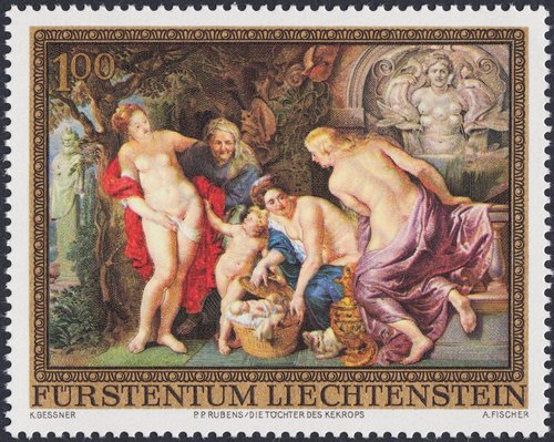 &quot;Las hijas de Cecrops&quot;. Liechtenstein, 1976