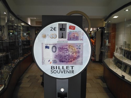 Billete Euro souvenir cero zero San Juan de Luz.jpg