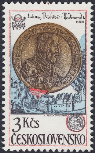 Medalla de Ferdinand I (1563), rey de Bohemia y Hungría desde 1526