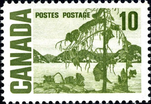 Sello grabado por Carswell. Canadá, 1967