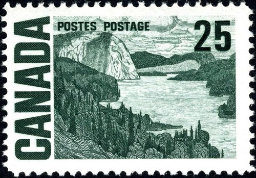 Sello grabado por Carswell. Canadá, 1967