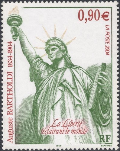 Auguste Bartholdi y su Estatua de la Libertad. Francia, 2004