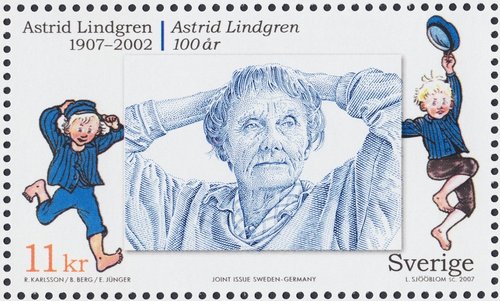 Sello de la hojita de 2007. Emisión conjunta de Suecia y Alemania