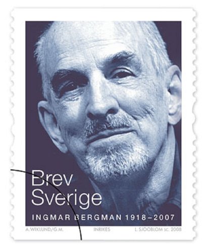 Imagen promocional del sello de Ingmar Bergman. Suecia, 2008